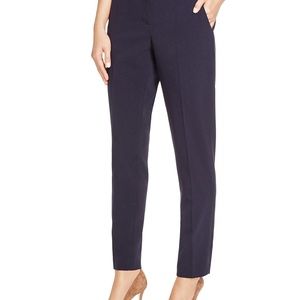 Tahari Marlena straight leg pants navy